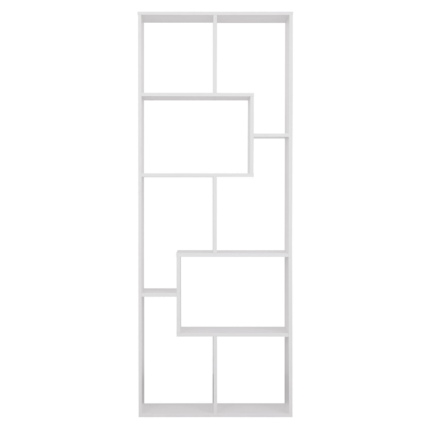 BÜCHERREGAL Jane Weiß - Weiß, Holzwerkstoff (25/175.3/67cm) - Happy Garden