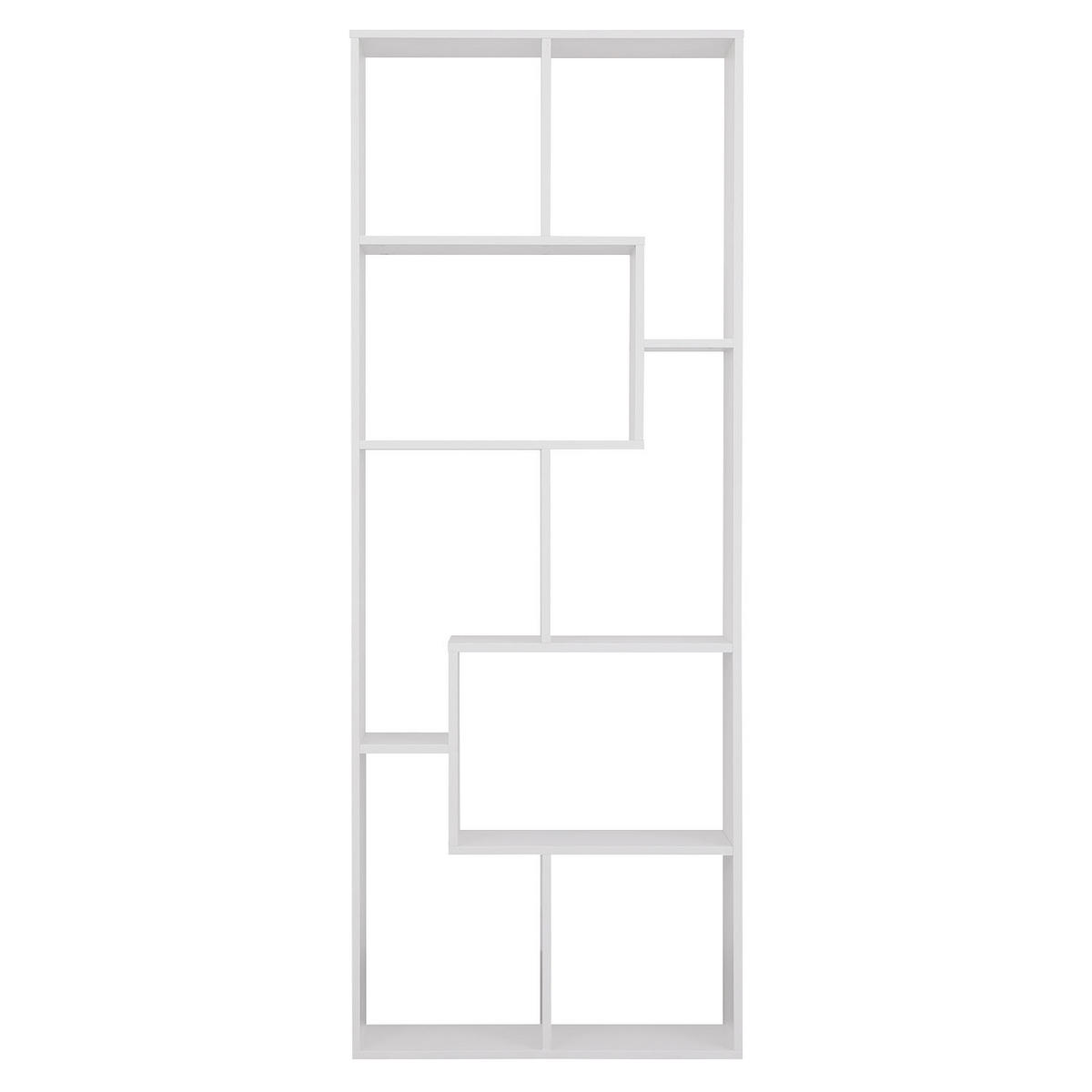 BÜCHERREGAL Jane Weiß - Weiß, Holzwerkstoff (25/175.3/67cm) - Happy Garden