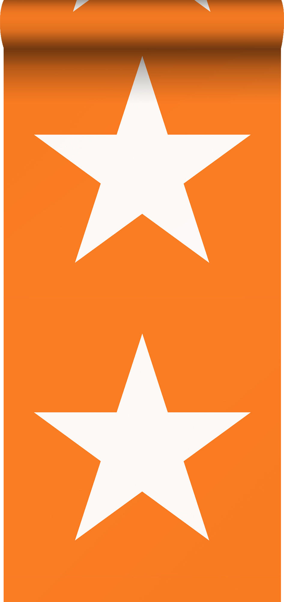 TAPETE Sterne 53 cm x 10.05 m - Orange, Papier (53/0.1cm) - ESTAhome