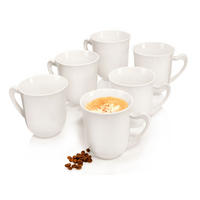 KAFFEEBECHER PARIS - 6 teilig Füllmenge 330 ml aus Porzellan - Weiß, Keramik (29.5/13.25/22cm) - Sänger