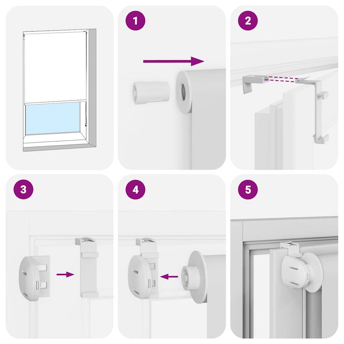 ROLLO für die Dusche 80/240 cm Stoffbreite 76 cm aus PEVA Weiß - Weiß, Kunststoff (80/240cm) - vidaXL