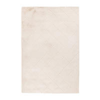 HOCHFLOR-TEPPICH Moment 600 Ivory 160x230 cm - Creme, Textil (160/230cm) - carpet city