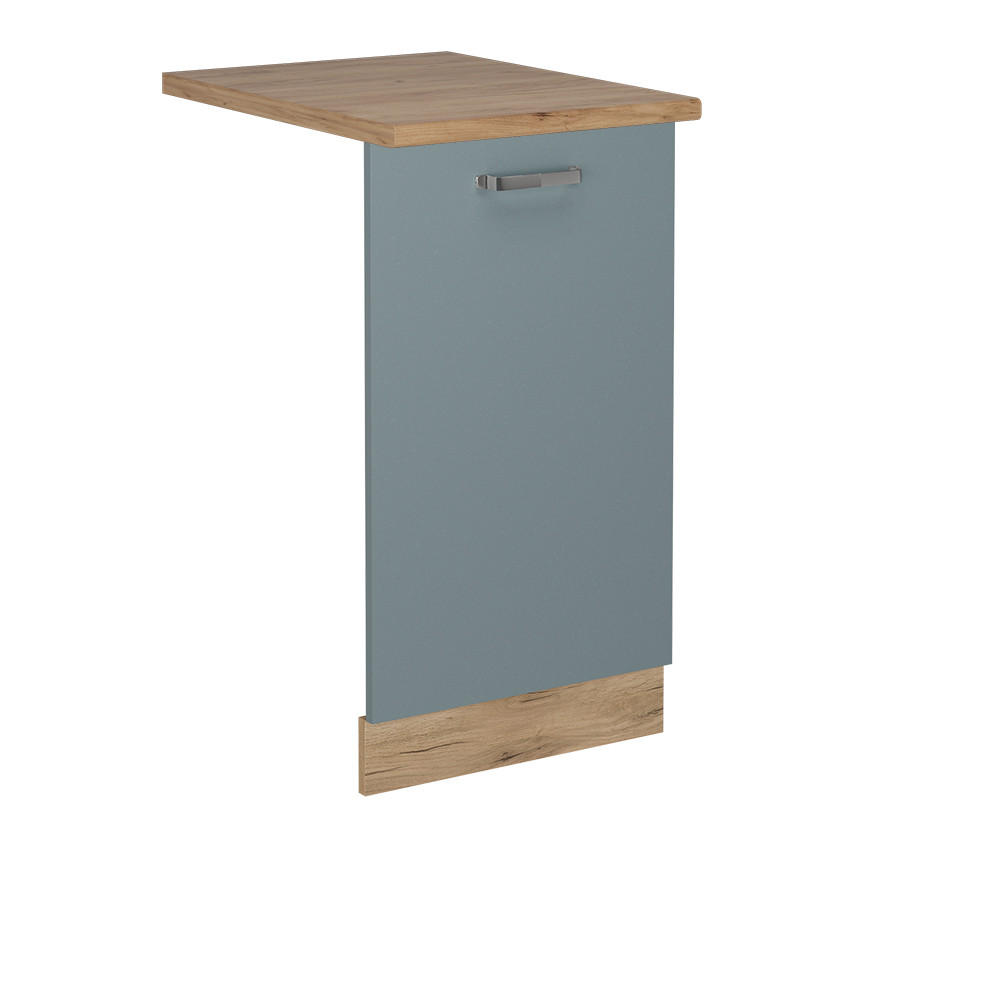 GESCHIRRSPÜLBLENDE R-Line Blau-Grau 45 cm , AP Eiche - Honigeiche/Blaugrau, Holzwerkstoff (45/81.8/1.6cm) - Vicco
