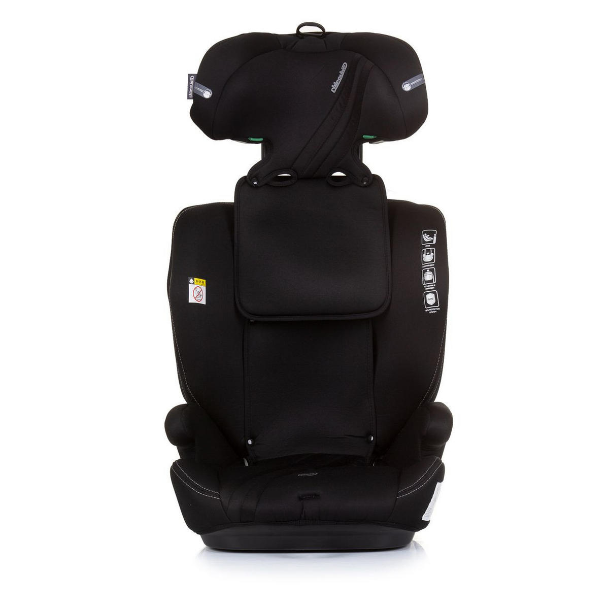 KINDERSITZ Icon i-Size (76-150cm) schwarz Gruppe 1/2/3 Isofix verstellbar - Schwarz, Kunststoff (44/61/45cm) - Chipolino