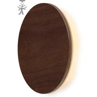 LED-BATTERIE Wandleuchte Indirektes Licht Echtholz mit Bewegungsmelder Walnussholz - Braun, Holz (3.7/15/15cm) - Northpoint