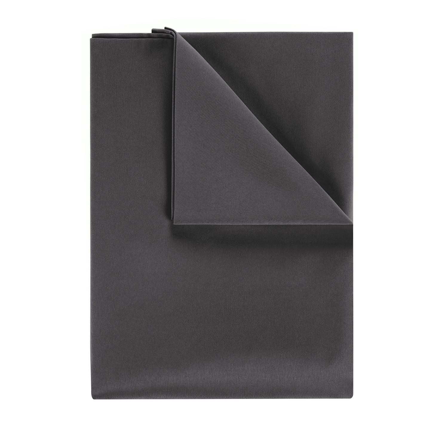 BETTTUCH ohne Gummi 180/275 cm, in Dunkelgrau - Dunkelgrau, Textil (275/180cm) - Blumtal