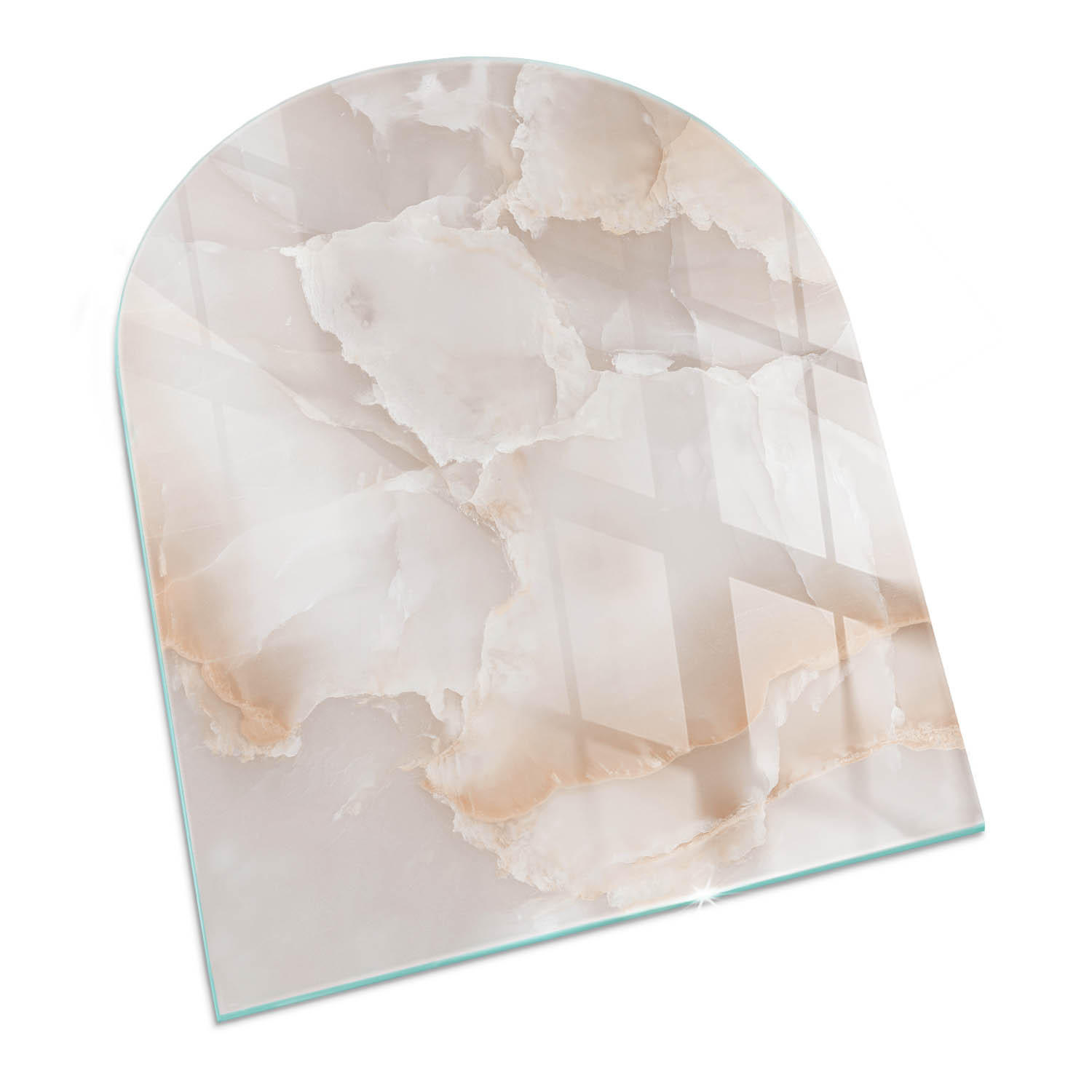 ArtPrintCave Glasplatte Beige 80x70x0.4 cm
