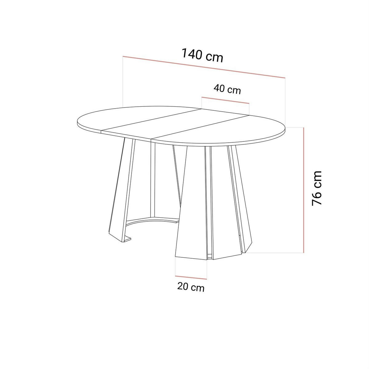 ESSTISCH SILVA ausziehbar, Nussbaum, 100-140cm - Nussbaumfarben, Holzwerkstoff (100/100/76cm) - Lookway