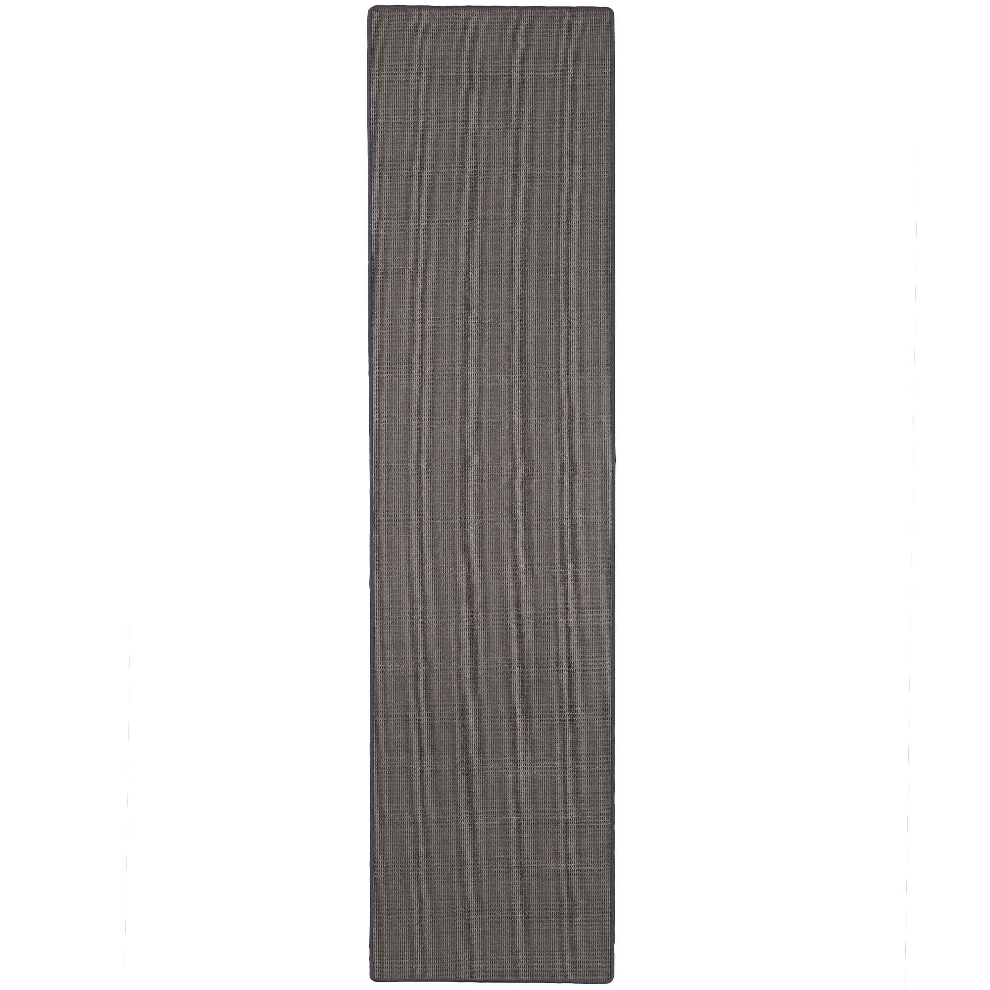 SISAL NATUR LÄUFER TEPPICH - Anthrazit, Textil (80/200cm) - Snapstyle