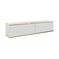 LOWBOARD – 135 cm – Oro Mdf – Ohne Füße (wandhängend) – TV-GEN0317 - Weiß, Holzwerkstoff (135/30/32cm) - hi-markt