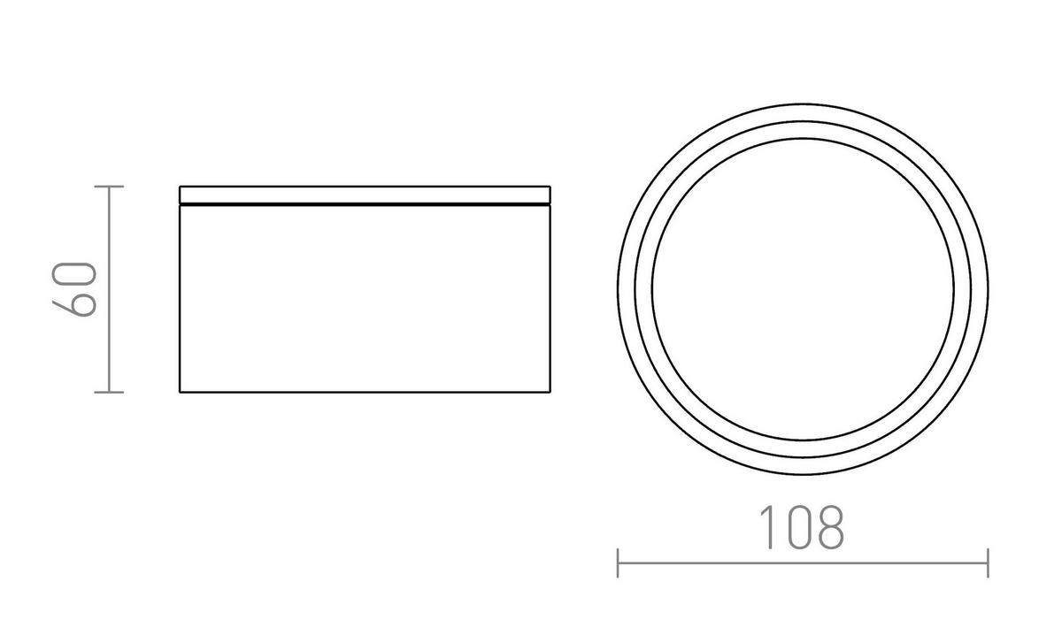 AUSSENLEUCHTE MERIDO Anthrazitgrau 11 W IP54 - Grau, Metall (108/108/6cm) - Rendl