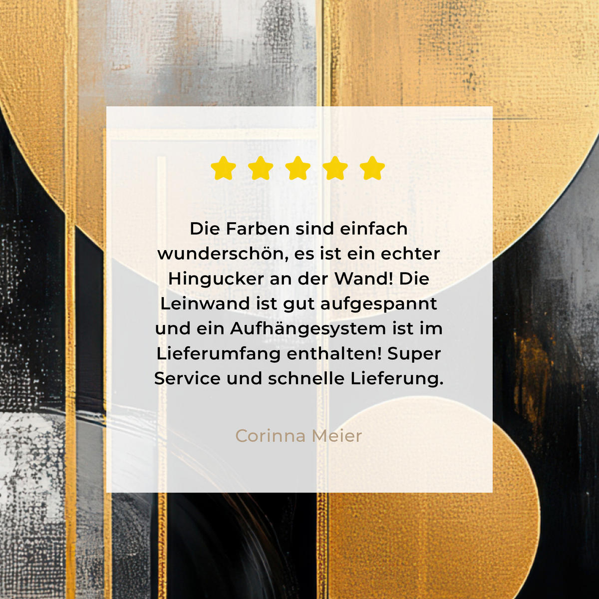 LEINWANDBILD Abstrakt - Gold - Silber - Formen - Ästhetisch - Modern 20x20 cm - Goldfarben, Textil (20/20cm) - MuchoWow