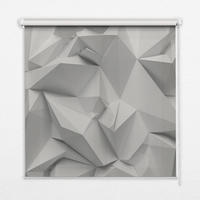VNÚTORNÁ roleta - okenná roleta - roleta - 60x140 cm - 3D papierová stena - biela, plast (60/140/0.5cm) - TULUP