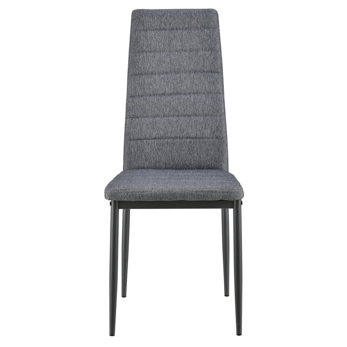 ESSGRUPPE Honningsvåg - Schwarz/Grau, Holzwerkstoff/Textil (120/75/60cm) - [en.casa]