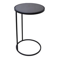 BEISTELLTISCH Nova Schwarz - Schwarz, Metall (36/36/60cm) - LOFT42