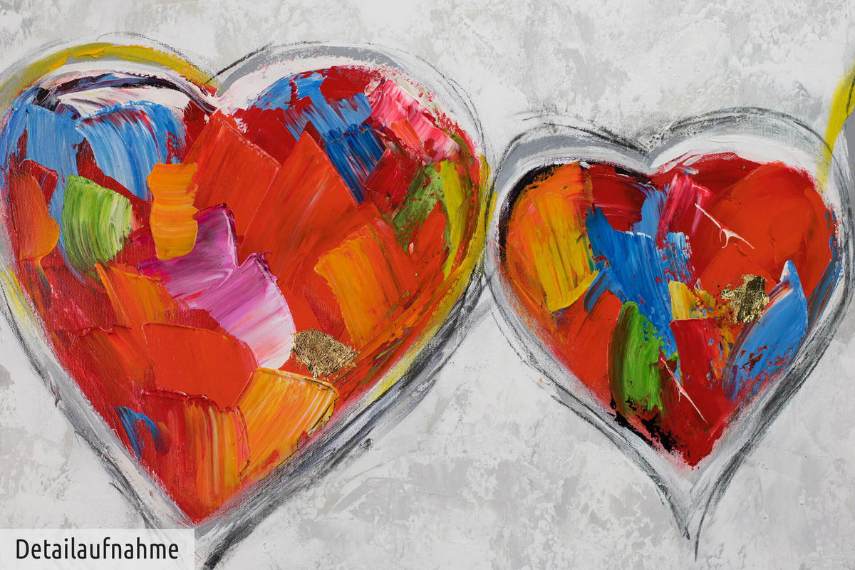 ACRYLBILD HANDGEMALT 150/50 cm - Grau, Holz/Textil (150/50cm) - KUNSTLOFT