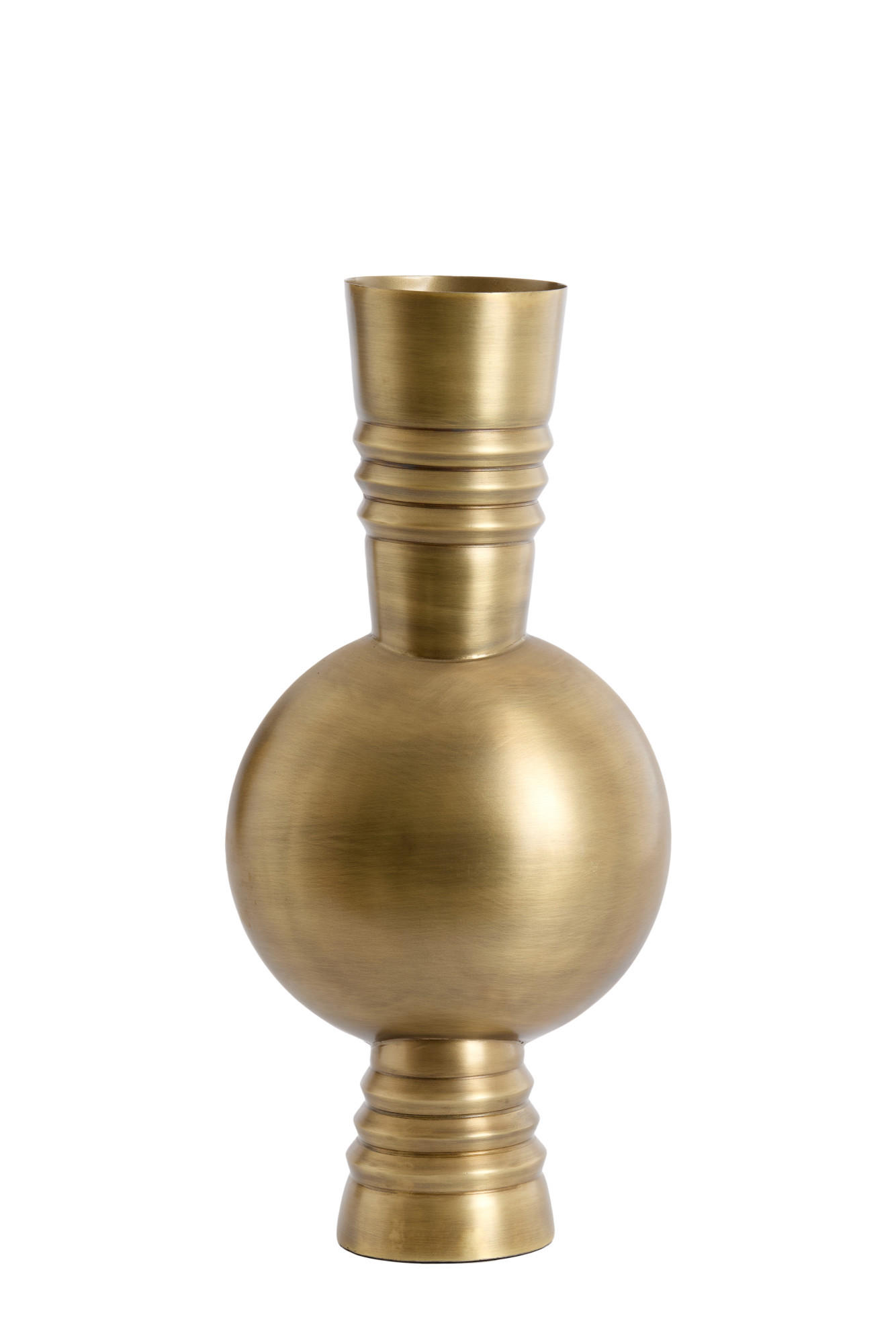 VASE Kavansi Bronze 18/18/54,5 cm - Bronzefarben, Metall (54.5cm) - Light & Living