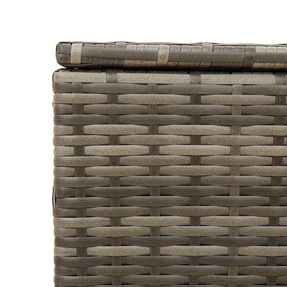 GARTENTRUHE Grau 291L Poly Rattan - Grau, Kunststoff (75/59/80cm) - vidaXL
