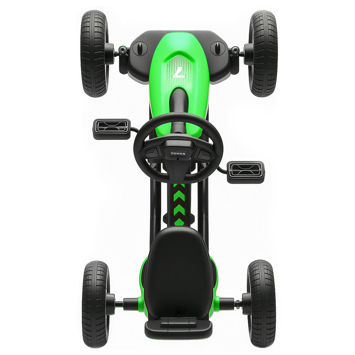 TRETKART DE-13060 leise EVA-Rollen Grün - Grün, Kunststoff (85.5/49/57cm) - ComfortXL