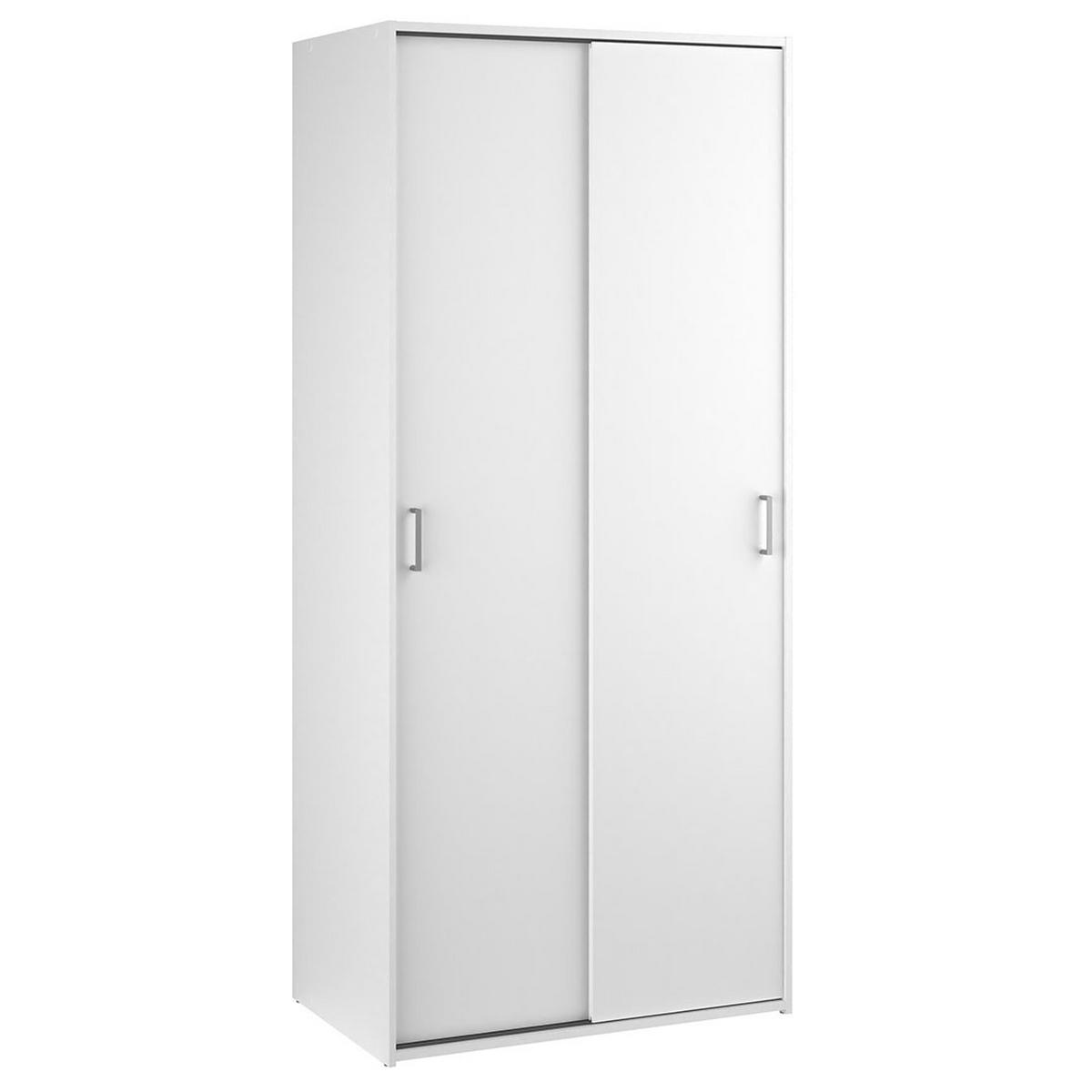 KLEIDERSCHRANK, Space, Weiß, Holzwerkstoff, 78 x 49 x 176 cm - Weiß, Holzwerkstoff (78/176/49cm) - ebuy24