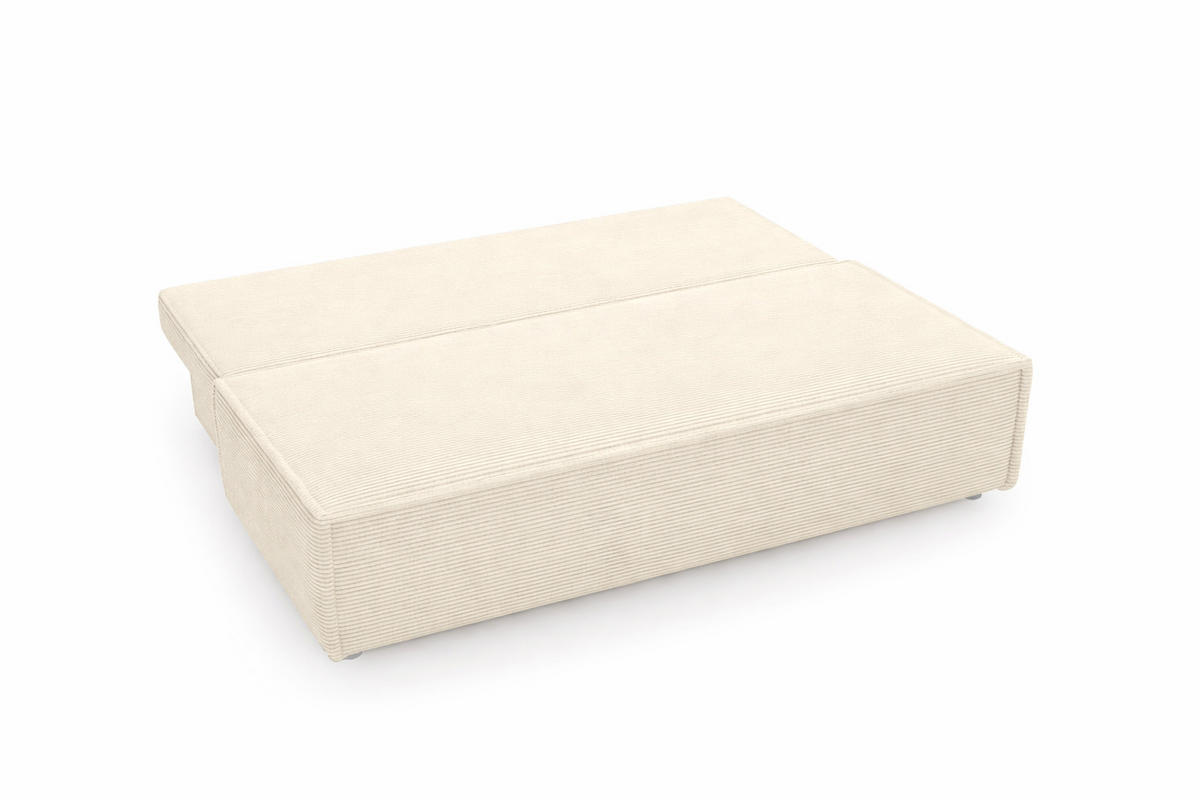 SCHLAFSOFA Mit Bettkasten DUO, Stoff Poso, Ecru - Ecru, Holz (198/89/90cm) - Kaiser Möbel