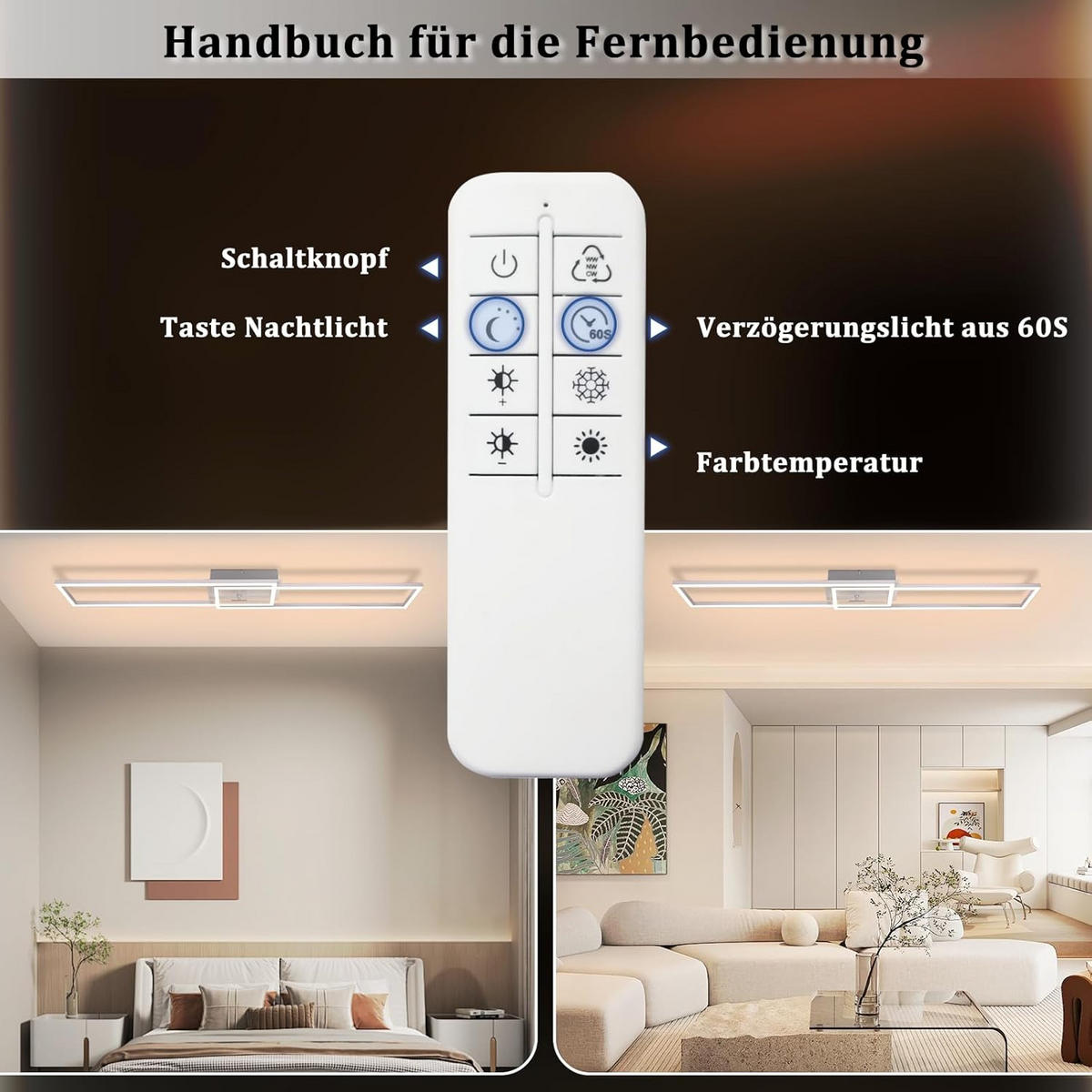 LED-DECKENLEUCHTE Schildhainbach 18.5/7.3/102.0 cm - Silberfarben, Metall (102/18.5/7.3cm) - ZMH