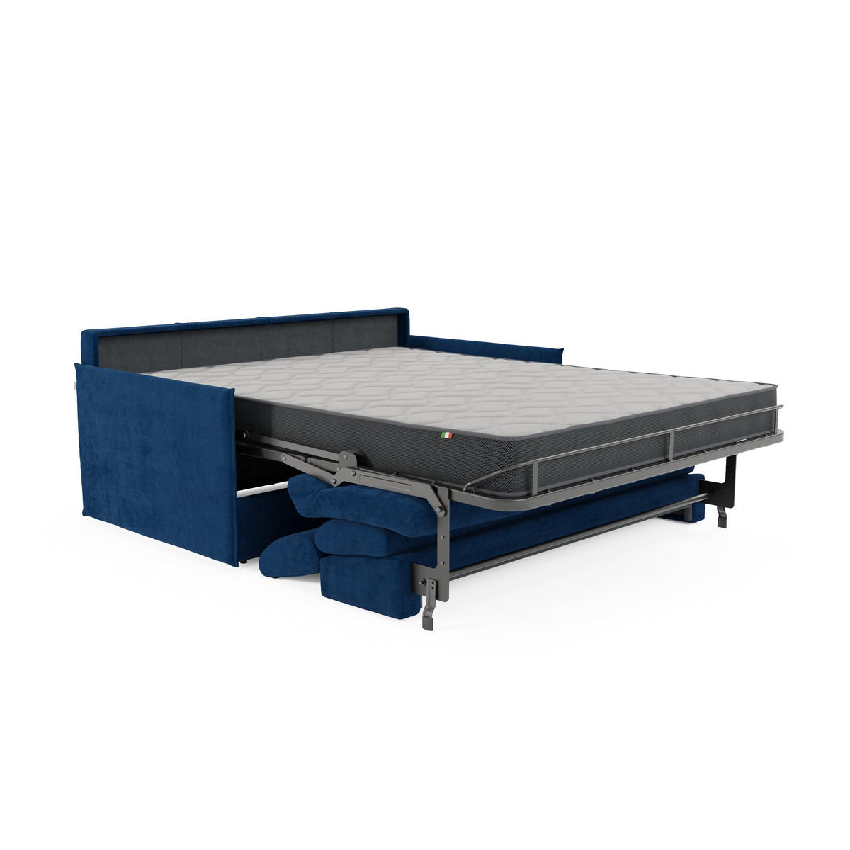 LINEARSOFA Miryam - Blau, Metall (149/83/98cm) - Divani.store