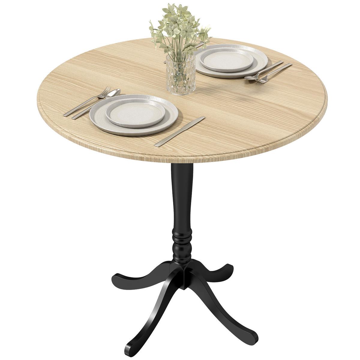 ESSTISCH Naturholz 1 Stück - Beige, Kunststoff (80/80/75cm) - GiPP