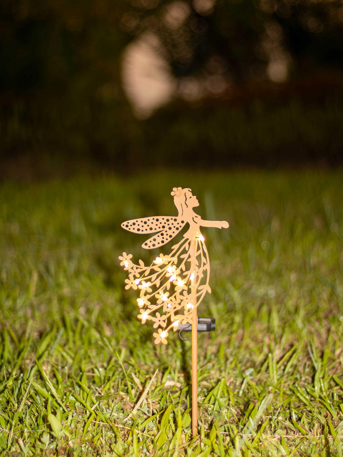LED-SOLAR-GARTENSTECKER - mit Dämmerungssensor und wetterfestem Design für stilvolle Außenbeleuchtung, 1er-Set - Weiß, Kunststoff (3/17/50cm) - Northpoint