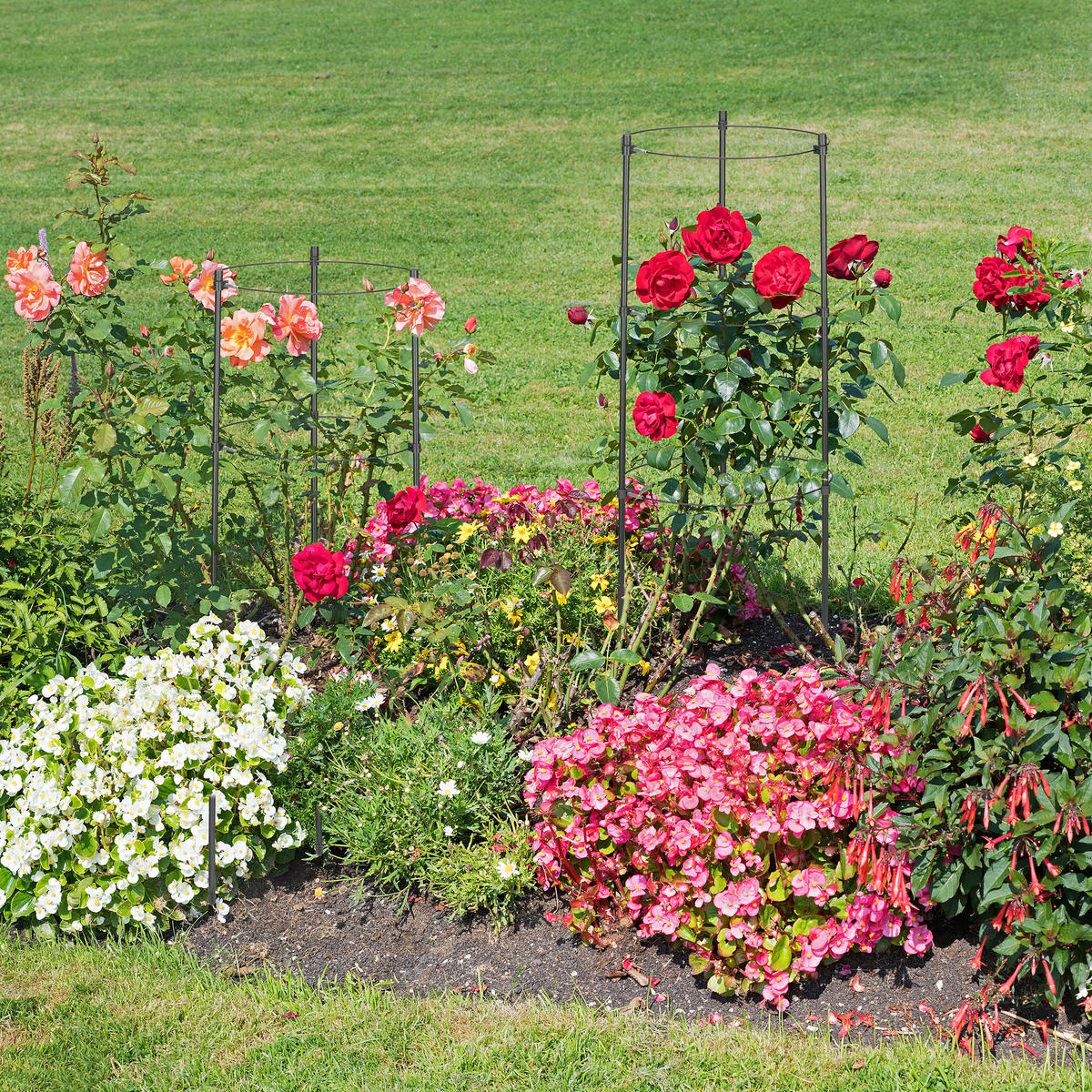 4XRANKHILFE - Schwarz, Kunststoff/Metall (22/60/22cm) - Relaxdays