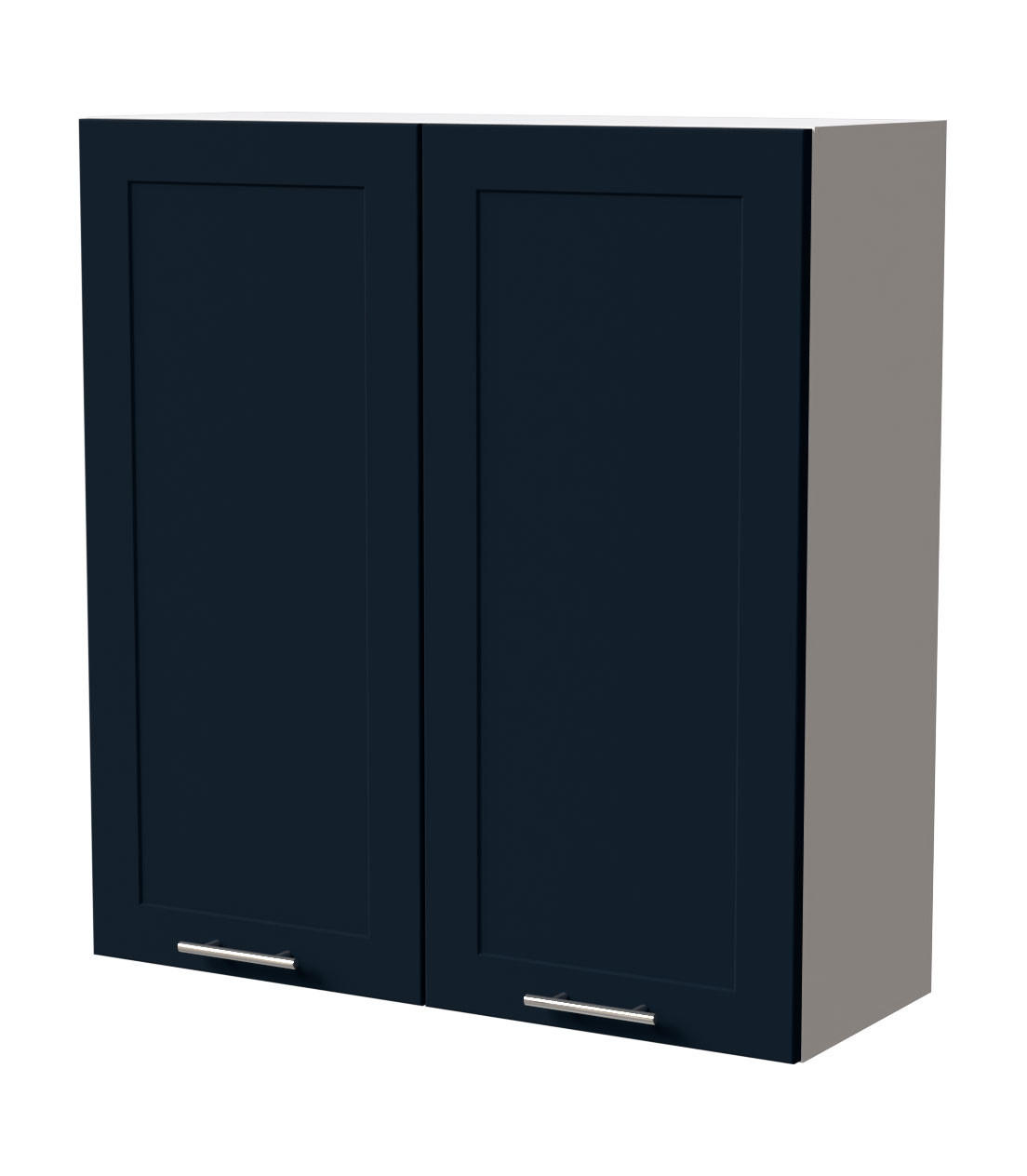 HÄNGESCHRANK Oslo W4/90 Weiß / Indigo Matt 90 / 32,5 / 96cm - Weiß/Dunkelblau, Holz/Holzwerkstoff (90/96/32.5cm) - Feldmann-Wohnen