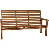 TEAKBANK Peter Liegefunktion 200x78x111cm Teakholz Teak Gartenbank - Teakfarben, Holz (200/111/78cm) - DELUKE