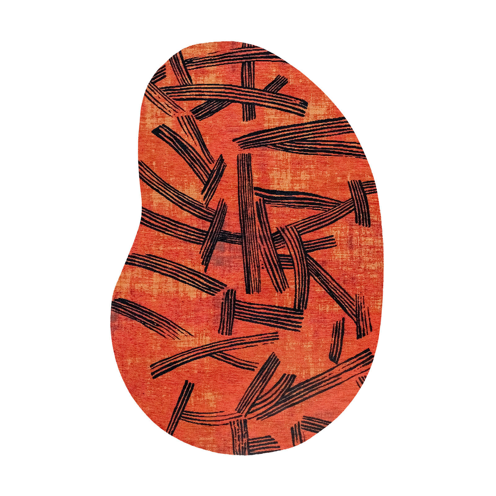 PREPROGA Kanji Ginger Chocolat 170/235 cm - rdeča, umetna masa/tekstil (170/235cm) - Louis De Poortere