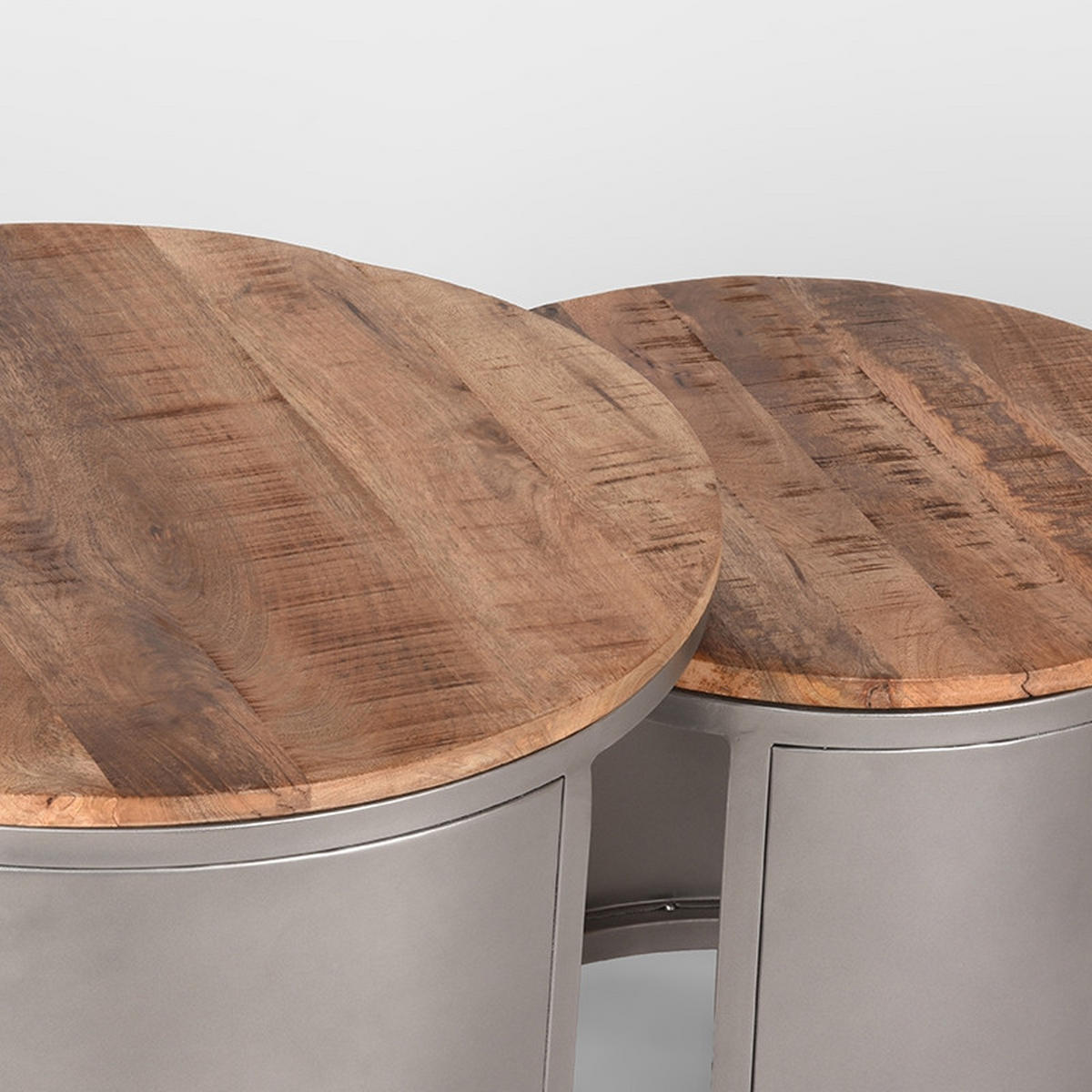COUCHTISCH-SET Bunch Braun 60/60/45 cm - Braun, Holz (60/60/45cm) - LABEL51