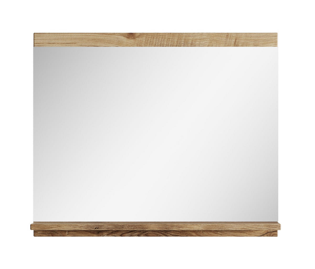 SPIEGEL Montreal Kastanien Eiche - 60 x 12 x 50 cm - Kastanienfarben/Eichefarben, Glas (60/50/12cm) - Badplaats