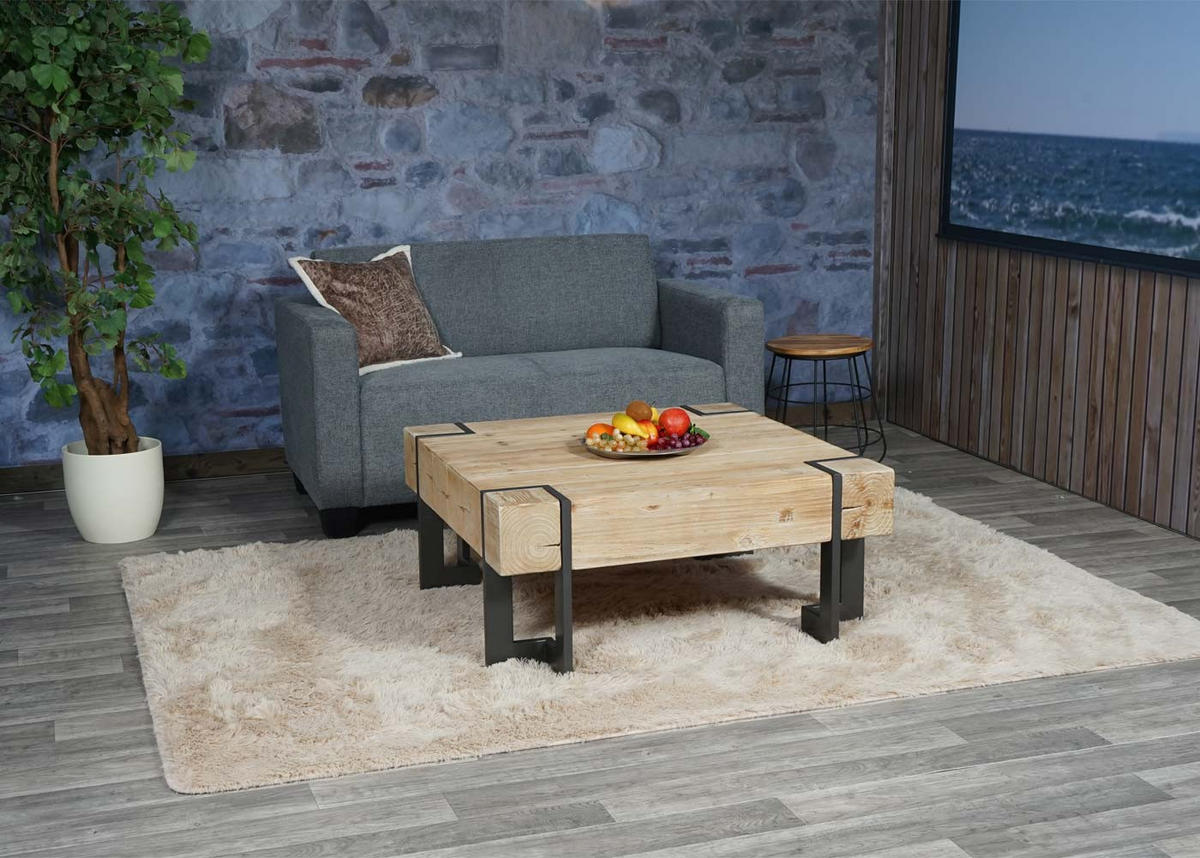 2-SITZER SOFA COUCH LOUNGESOFA Grau - Grau, Textil (136/76/72cm) - MCW
