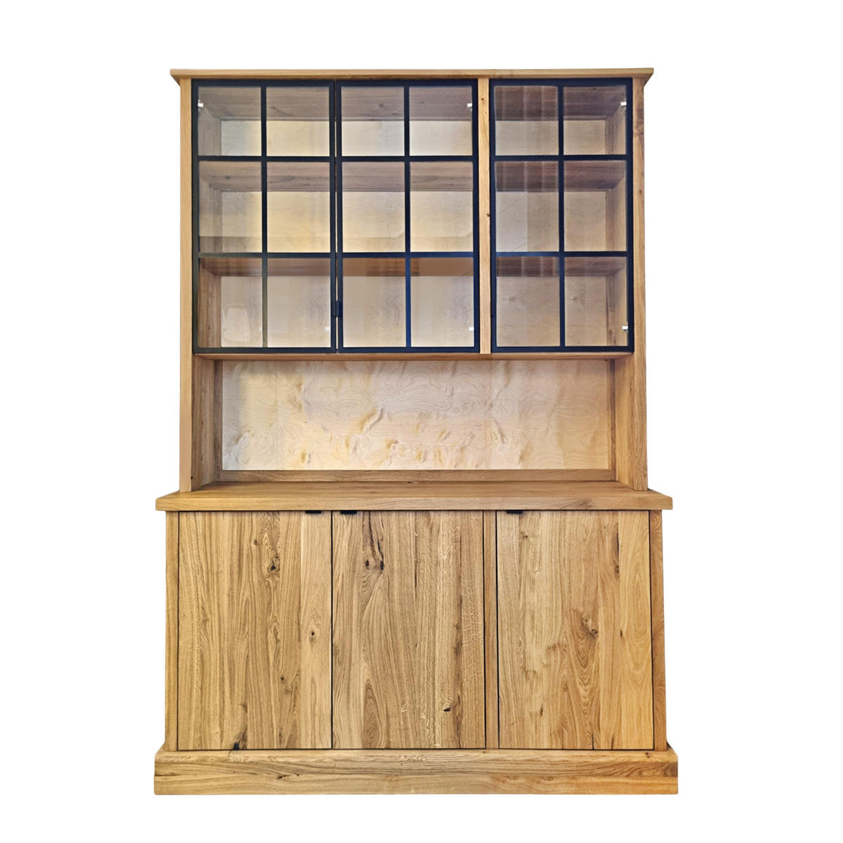 ANRICHTE aus Eiche mit Beleuchtung MARINO I - Eichefarben, Holz (175/225/50cm) - Rawood Furniture