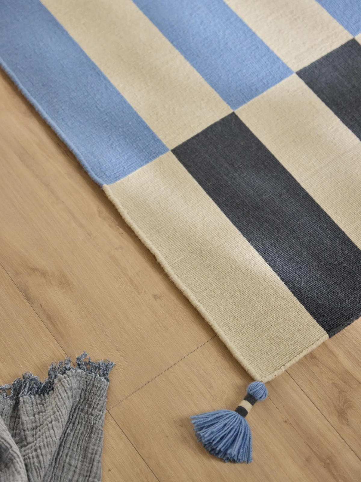 KINDERTEPPICH Janou Blau 120/170 cm - Blau, Naturmaterialien/Textil (120/170cm) - benuta