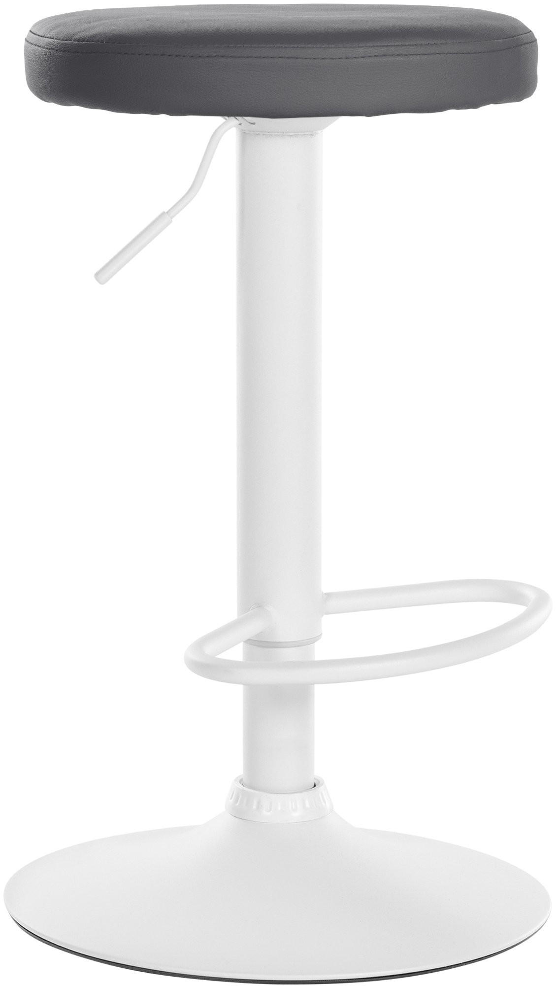 BARHOCKER Ponte 60-81 cm Grau - Grau, Leder (38.5/60/38.5cm) - furnicato