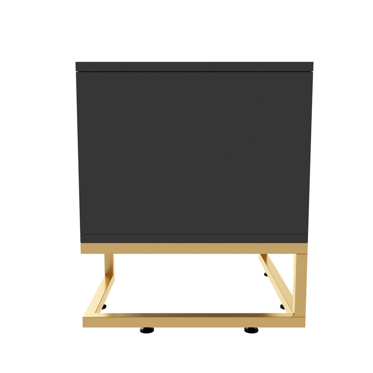 TV STOLEK šedý a zlatý 170 cm s geometrickou texturou a 4 dvířky - šedá, kompozitní dřevo (170/45.5/40cm) - Urban Meuble