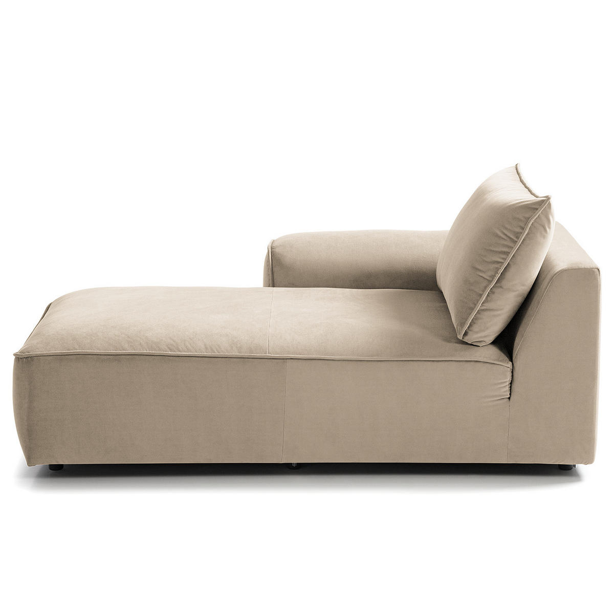 MODULLONGCHAIR - Beige, Holz/Textil (170/82/105cm) - home24