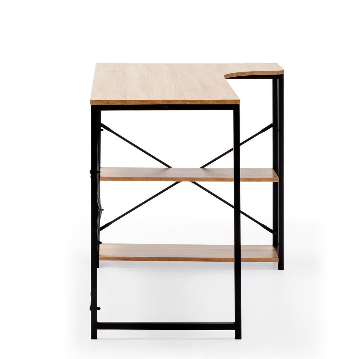SCHREIBTISCH 120/73/75 Juani schwarz - Schwarz, Holzwerkstoff (73/120/75cm) - VS Venta-stock