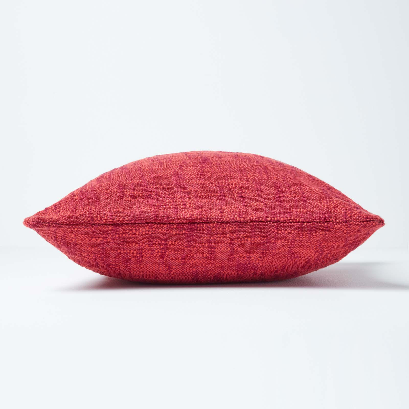 KISSENHÜLLE Nirvana Slub 60/60 cm, 100% Baumwolle - Orange, Textil (60/60cm) - Homescapes