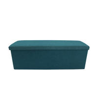 FUSSHOCKER Türkis 38/110/38 cm - Türkis, Textil (38/38/110cm) - Mobili Rebecca