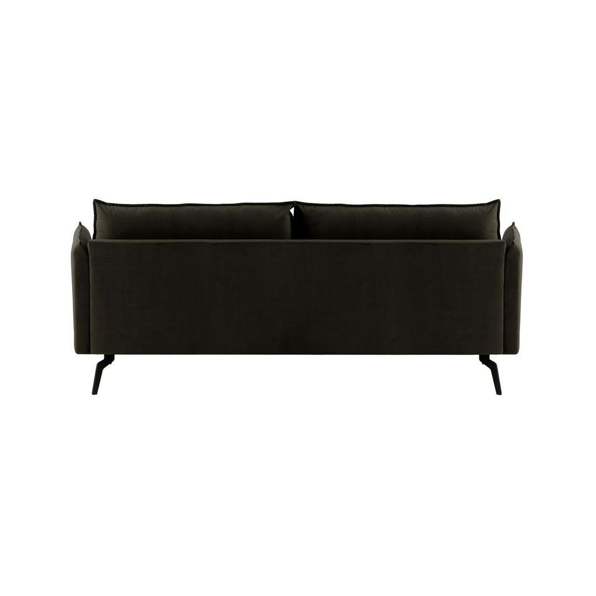 DREISITZER-SOFA Layla-Velluto 20 - Schwarz, Holz/Textil (237/95/98cm)