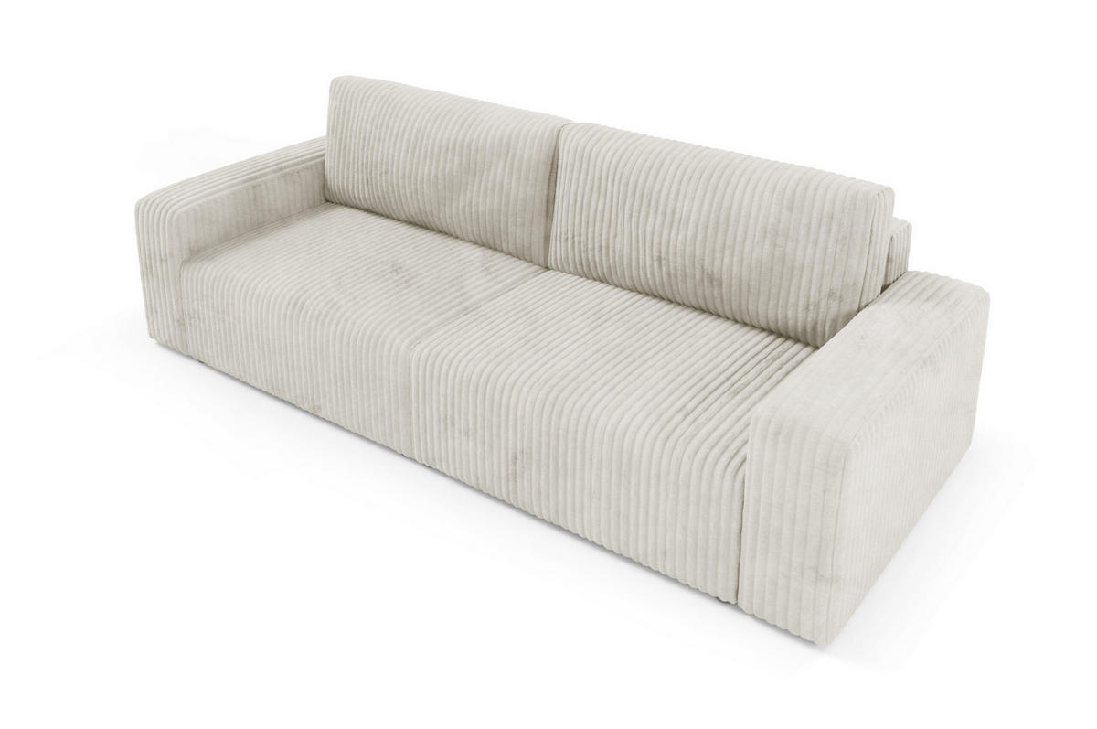 SCHLAFSOFA 4-Sitzer Cord Beige - Beige, Textil (244/70/102cm) - Furnisell