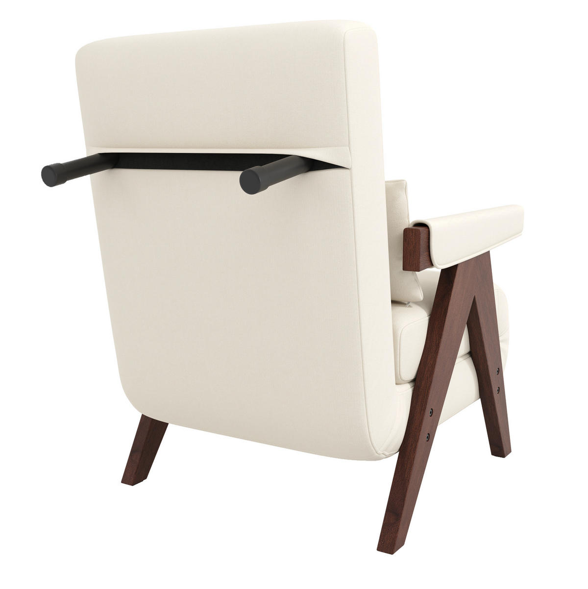 KLAPPSESSEL Leinenstoff 3-in-1 mit 6-fach verstellbarer Rückenlehne 87/64/60 cm Dunkelbraun - Dunkelbraun, Textil (87/64/60cm) - Redom