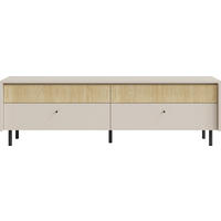 LOWBOARD NUVOLA 163,5/51,5/42 cm, Beige - Eichefarben/Beige, Holzwerkstoff (163.5/51.5/42cm) - MASSENO