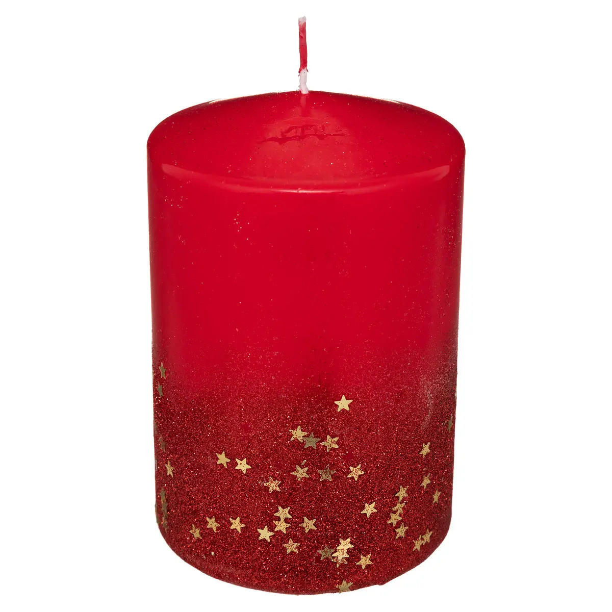 DEKOKERZE Gradient-Optik 10/10/15 cm - Rot, Paraffin (10/15/10cm) - Atmosphera Createur d´interieur