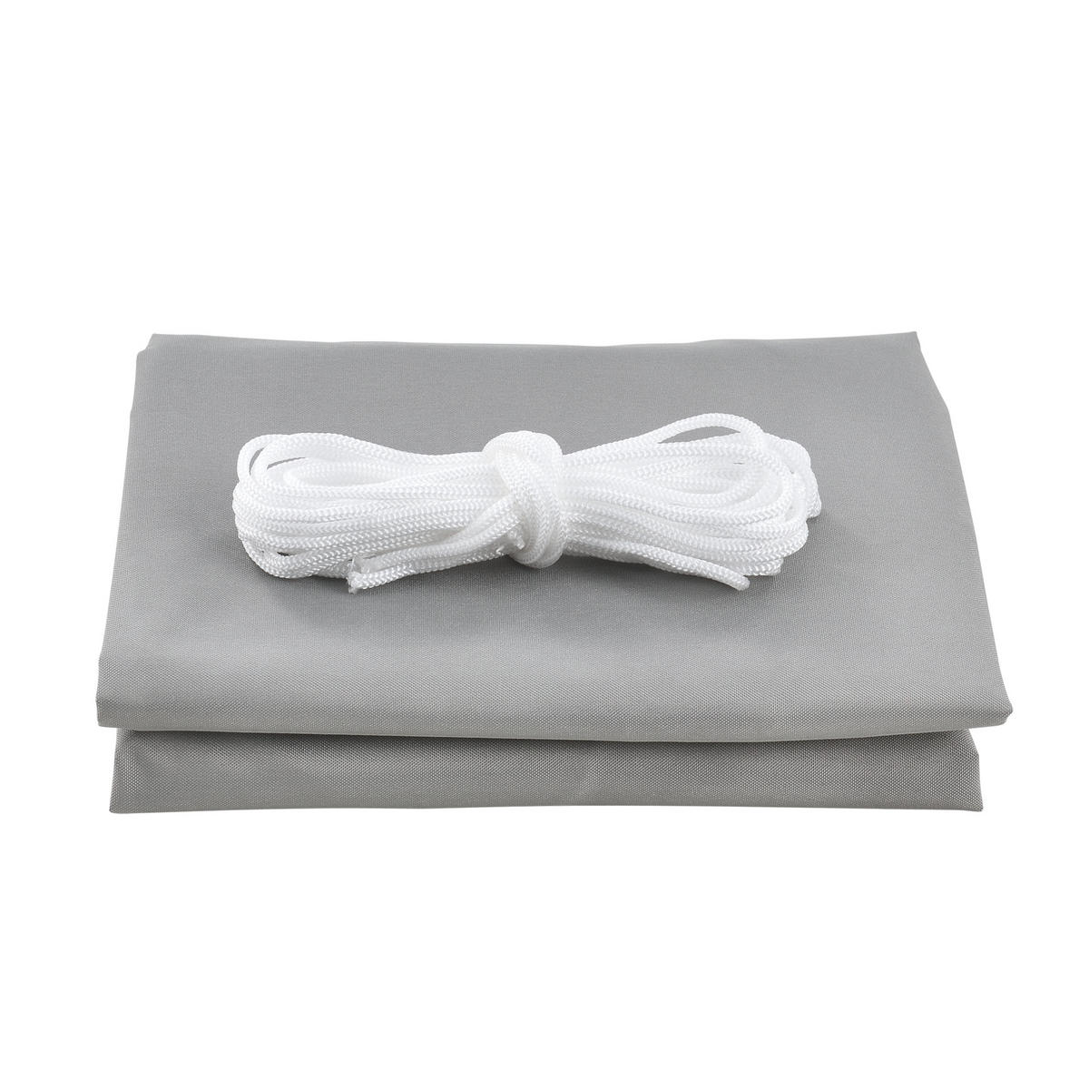 SONNENSEGEL Lerma quadratisch - Hellgrau, Textil (200/200cm) - [en.casa]